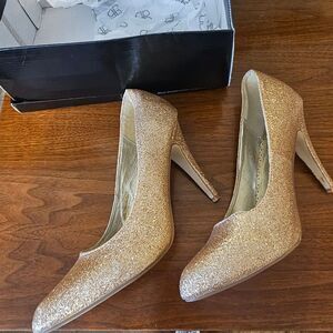 Shimmering Gold High Heels